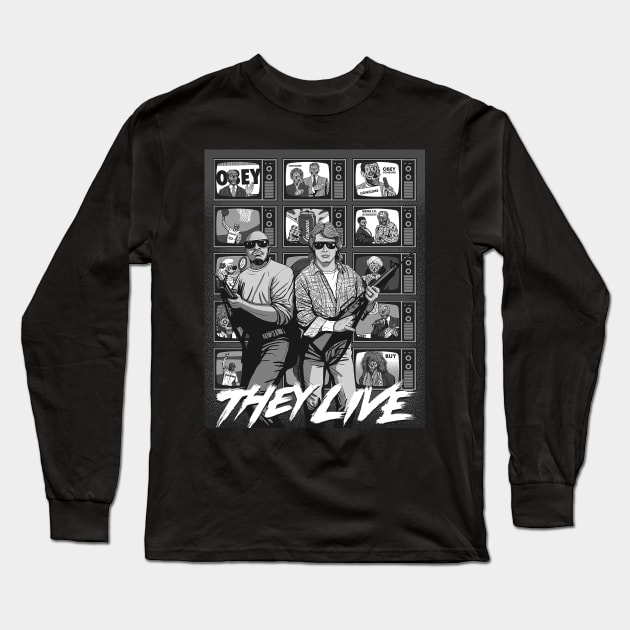 THEY LIVE - john carpenter Long Sleeve T-Shirt by hanina